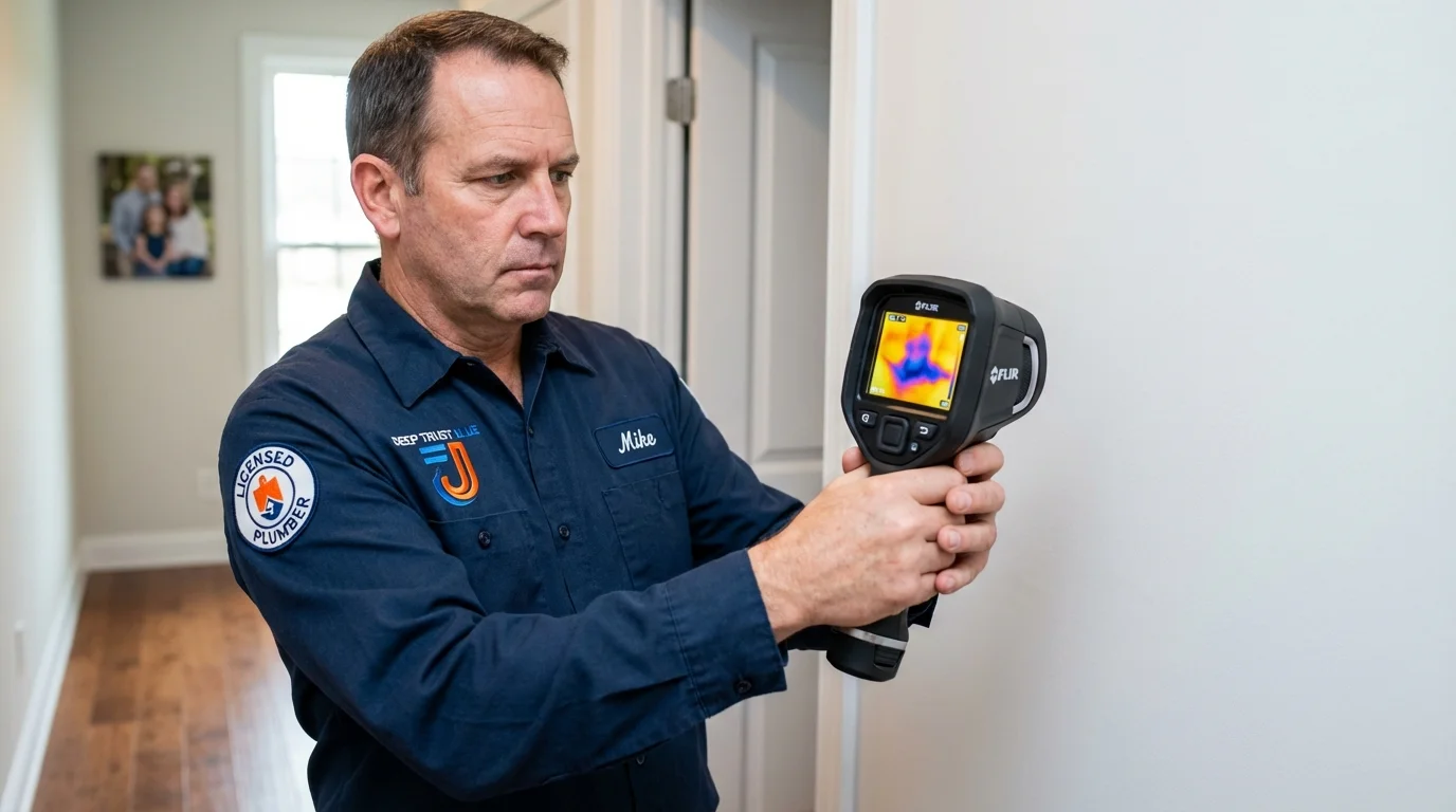 Thermal imaging leak detection by Johns Plumbing LLC in Lima